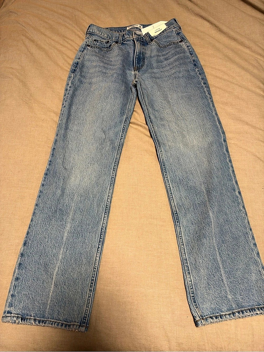 Abercrombie & Fitch Low Rise Baggy Jean Blue Jeans Waist 25S